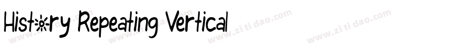 History Repeating Vertical字体转换